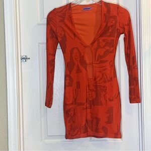 Edikted by Dolls Kill Pop Art Cut Out Dress Small